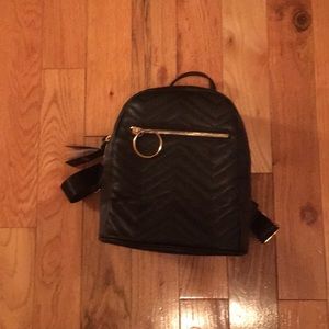 Rubi small chevron backpack in black